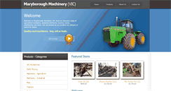 Desktop Screenshot of maryboroughmachinery.com.au