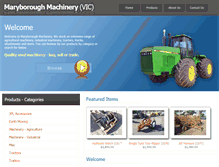 Tablet Screenshot of maryboroughmachinery.com.au